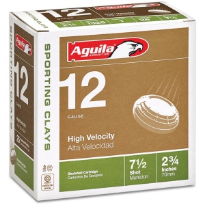 Aguila Ammunition Sporting 12ga Birdshot 2.75 inch Shotgun Shells - #7.5 Shot | 1oz | 1325 fps | 25rd Box