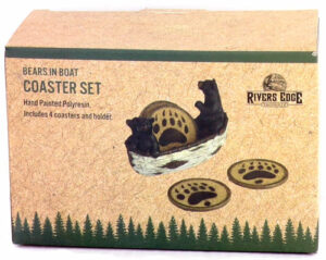 Bears in Boat Coaster Set box with coasters.