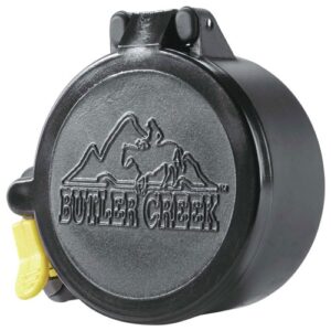 Butler Creek rifle scope cover, black plastic design