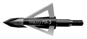 Muzzy MX-3 broadhead for hunting arrows.
