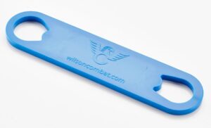 Blue tool with logo and website URL engraved.