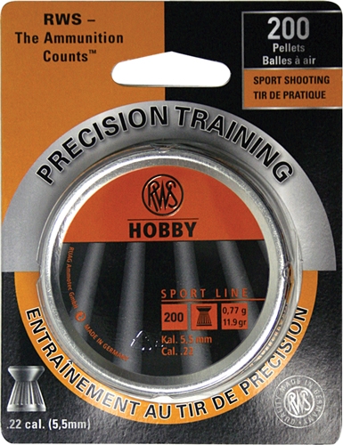 RWS PELLETS 22 HOBBY 11.9GR - SPORT LINE 200-PACK - Image 2
