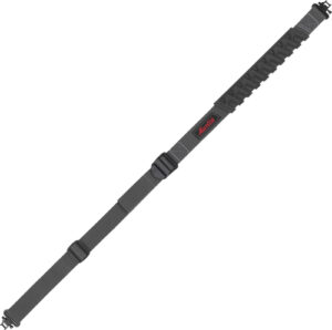 Adjustable black and red shoulder strap sling