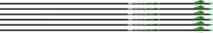 EASTON AXIS 5MM 340 W/ HALFOUT - 6-PACK W/ 2" BLAZER VANES