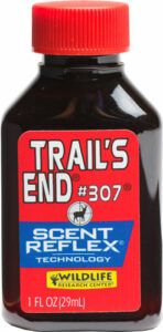 Trail's End scent bottle for wildlife hunting.