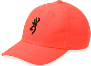 Bright orange cap with embroidered logo