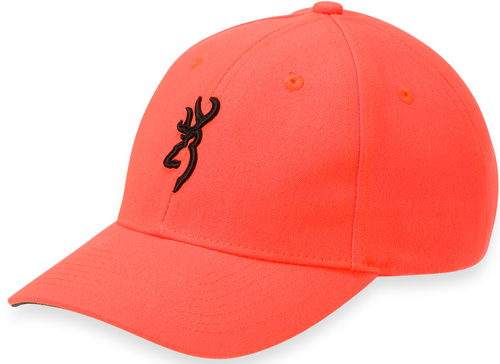 Bright orange cap with embroidered logo