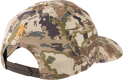 Camouflage baseball cap with adjustable strap