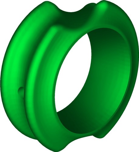 Green rubber bushing for mechanical applications