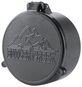 Butler Creek scope cover with mountain logo.