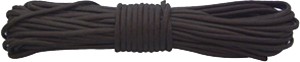 RED ROCK 550 PARACHUTE CORD - 50 FEET BLACK