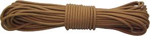 Brown rolled elastic cord for crafts or projects