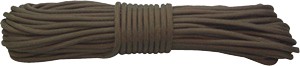Brown coiled rope bundle for outdoor use