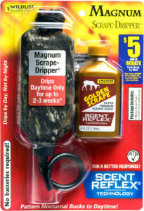 Magnum Scrape-Dripper and Golden Scrape scent package.