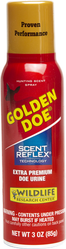 Golden Doe hunting scent spray bottle.