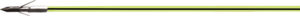 Green lightsaber with silver emitter hilt