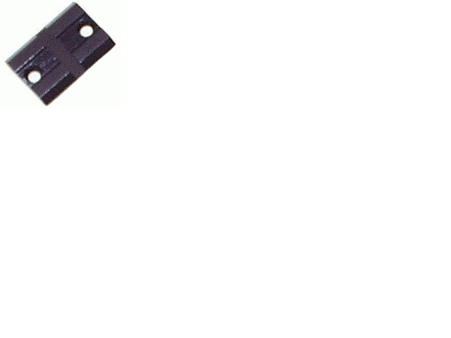 Black bicycle brake pad with bolts