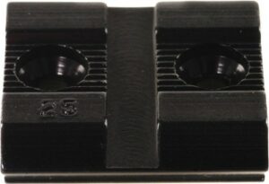 Close-up of black pencil sharpener blade