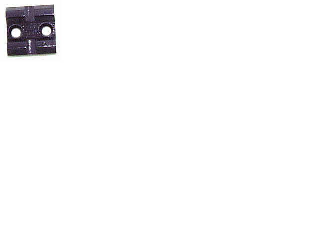 Black perforated square electronic component