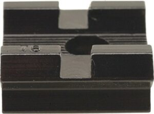 Black metal dovetail scope mount base