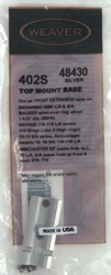 Weaver top mount base 402S package