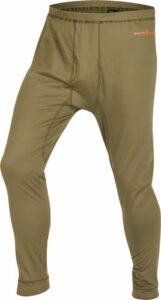Olive thermal leggings for outdoor activities