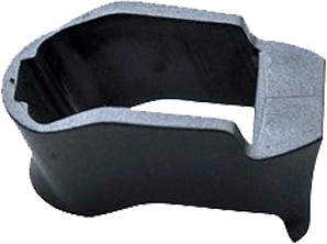 Black plastic car engine cover part