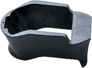 Black plastic protective device cover