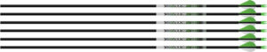 EASTON ARROW AXIS 5MM 400 - 6-PACK W/ 2" BLAZER VANES