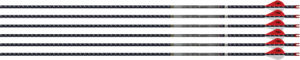 EASTON ARROW 4MM FMJ 340 - 6-PACK W/ 2" BLAZER VANES