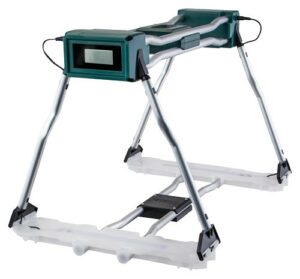 Foldable power tool stand with electronic display