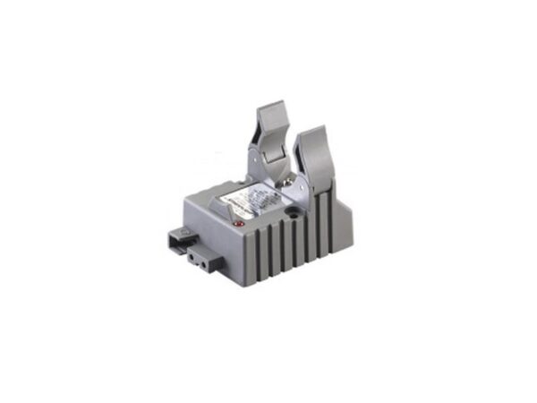 Gray electronic motor start capacitor