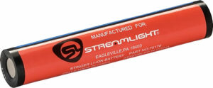 Streamlight lithium-ion battery, red and cylindrical