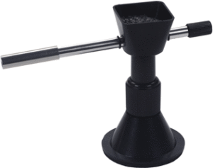 Laboratory metal and glass powder funnel tool