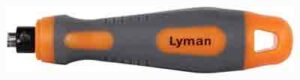Lyman orange and gray screwdriver handle