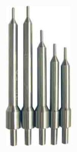 Set of five metal center drills