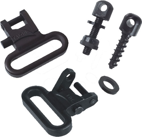 Rifle sling swivel set with screws and mounts.