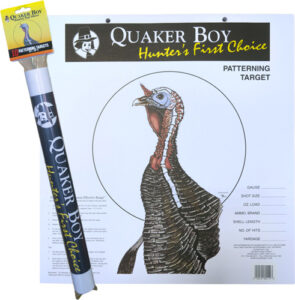 Quaker Boy turkey patterning target for hunters.