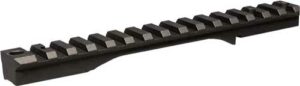 Tactical rifle rail mount, black, lightweight design