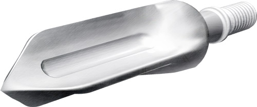 Stainless steel cheese spreader with ergonomic handle