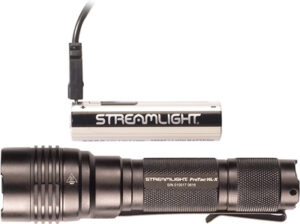 Streamlight flashlight with rechargeable battery charging