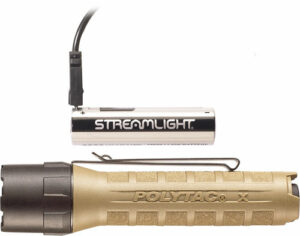 Streamlight flashlight with rechargeable battery