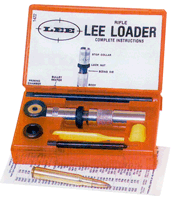 Lee Loader kit for rifle reloading tools.