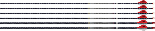 EASTON ARROW 4MM FMJ 300 - 6-PACK W/ 2" BLAZER VANES