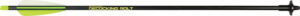 Black arrow with green fletching, labeled 'Crossbow Bolt'.