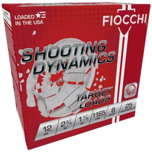 FIOCCHI 12GA 2.75" 1-1/8OZ #8 - 1165FPS 250RD CASE LOT