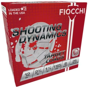FIOCCHI 12GA 2.75" 1-1/8OZ #8 - 1165FPS 250RD CASE LOT