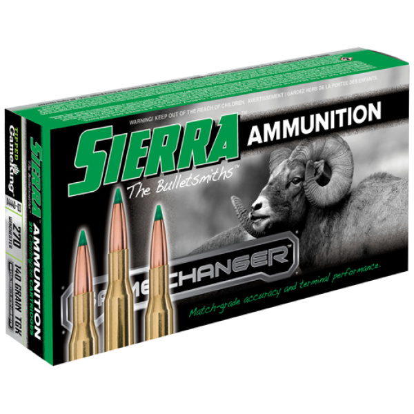 SIERRA GAMECHANGER 270 WIN - 140GR TIP GAMEKING 20RD 10BX/