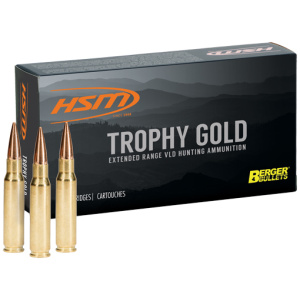 HSM TROPHY GOLD 7MM REM MAG - 168GR BERGER VLD 20RD 20BX/CS