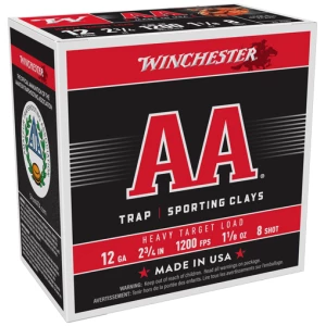 WINCHESTER AA 12GA 2.75" - 1-1/8OZ #8 1200FPS 250RD CASE